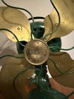 Antique Emerson Type 29646 3 Speed Oscillating Brass Blade Fan Needs Rewired