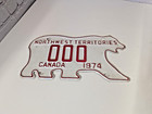 1974 Northwest Territories Sample Licence Plate  Very Nice Colors And Condition