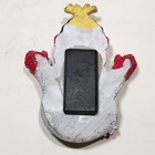 Vintage Ceramic Snowman Fridge Magnet With Beanie  Scarf  Mittens Decoration