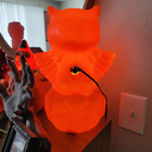 Vintage Rare Halloween Owl On Pumpkin Jack-o-lantern Jol Blow Mold