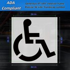 36      x36       Handicap Parking Stencil For Painting  Ada Compliant  Reusable Sili   