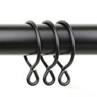 Black Metal Curtain Rings  set Of 10 