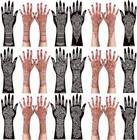 Henna Tattoo Kit 12 Sheets Stickers For Hand Large  Black