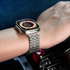 Apple Watch Band Titanium Magnetic Ultra 1 2 Dual Clasp Luxury Premium Strap