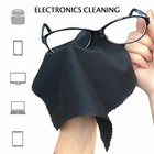 Lot Bulk Black Microfiber Cleaning Cloth For Glasses Phone Screen Camera Lens Us