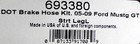 Russell 693380 Stainless Steel Braided Brake Line Hose Kit Ford  Mustang 2005-12