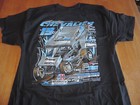 2 Sprint Car Dirt Racing T-shirts Men Black Size Xl