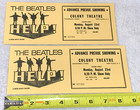 The Beatles 2 Help 1965 Movie Preview Tickets Theater John Lennon Ringo Ephemera