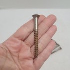 Lot Of 22 Antique Wood Screws Flat-head Steel 2 5 