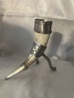 Vintage Norwegian Drinking Horn Viking 7    Tall