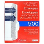 Security Letter White Business Envelopes Self Stick Bulk 500 Peel Seal Tinted