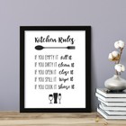 Kitchen Rules  Framed Wall Art  Home D  cor Prints
