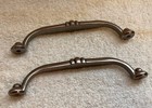 2 Vintage Pewter Like Drawer Door Handles Pulls 5 1 8 Inches Wide