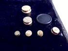 Vintage Brass Jewelers Apothecary Scale W velour Hard Case   All Weights