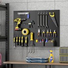 74pcs Pegboard Wall Organizer 4 Pack Metal Pegboard Panels W  70 Hooks