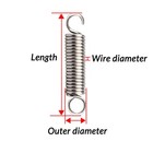 Expansion Spring 0 3-0 8mm Wire Dia Tension Extension Expanding Extending Spring