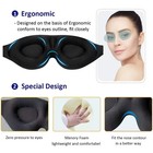 3d Travel Silk Eye Mask Sleeping Soft Padded Shade Cover Rest Relax Blindfold