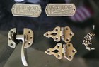 Antique White Clad Ice Box Hardware Simmons Hardware Brass Latch Hinges Badge