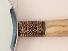Antique English Antler Stag Sterling Silver Magnifying Glass With Hallmarks