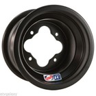 Dwt Black A5 Rolled Lip Atv Rear Wheel Pair 10  10x10 5 5 4 110 Trx 250r 450r 