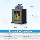 Newdream  Pet Cremation Urns   pet Photo Urn  Dog Ashes Urn  Box For Dog As