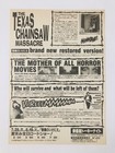 The Texas Chain Saw Massacre Tobe Hooper Marilyn Burns Movie Flyer B5 Poster
