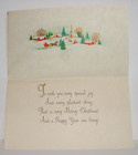 Unused - Christmas Greetings - 1950 s Vintage Christmas Greeting Card