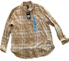 New Gap Women s Soft Cotton Relaxed Fit Button Up Flannel Shirt Size Large