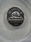 1961 Canada 5 Cents Proof Like Graded Ms 66 By Anacs