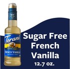 Torani Sugar Free French Vanilla Syrup  Zero Calorie  Authentic Coffeehouse Bott