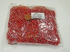 One Pound  3mm X 4mm  Red India Spacer Glass Beads Bulk  pc-47 