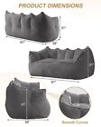    large Oversized Giant Bean Bag Chair Sofa With Foam Filled Two-seater Bean Bag 