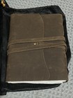 Set Of 2 Vintage Journal  Leather Bound Handmade Diarys  6x8   7 5x10