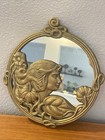 Vintage Art Nouveau Style Mirror-brass