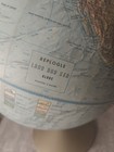 Vintage Replogle 12in Land And Sea Globe Double Axis Metal Base