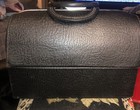 Vintage Schell Medical Doctor Tool Bag Black Leather  59205