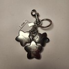 Nwt  Coach Cr924 Bag Charm Key Chain Silver Multi Wildflower Cluster