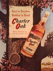 1951 Esquire Ads Knox Hats Albert Staehle Dog Painting Charter Oak Whisky