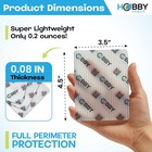 Hobby Armor Plastic Trading Card Shipping Protectors 3 5 x4 5   Multicolor Print