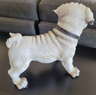 Vintage Westland Giftware Large Lifelike Pug Dog Figure Sculpture