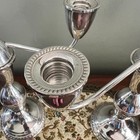 Pair Of Sterling Silver Duchin Creation Convertible Three Light Candelabra 1306g