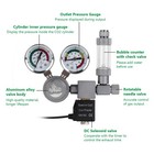 Co2 Regulator For Aquatic Plants   Dual Gauge  12v Solenoid Valve  Bubble