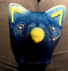 Vintage Hand Painted Fox Head Bank  Made In Italy
