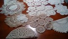 Vintage Antique Lace Doilies Place Mat Lot Of 25