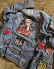 Awesome Xl Vintage Levi s Patch Rock And Roll  Jeans Jacket Loads Of Patches   