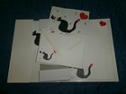 Stationary Set Cat  Unicef   Cat Note Cards  Stationary Envelopes Nos