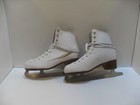 Vintage Lake Placid Women s Cascade White Leather Lace-up Figure Skates Size 10