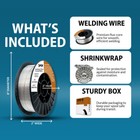  2 X 10-lb Spools  E71t-11  035  Flux Core Welding Wire - Gasless Mild Steel Mig