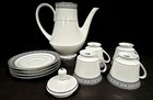 Noritake Segovia Tall Tea Pot With 4 Cups And Saucers Rare
