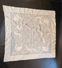 Antique Chinese 5 Claw Dragon Linen Embroidery Textile Tapestry